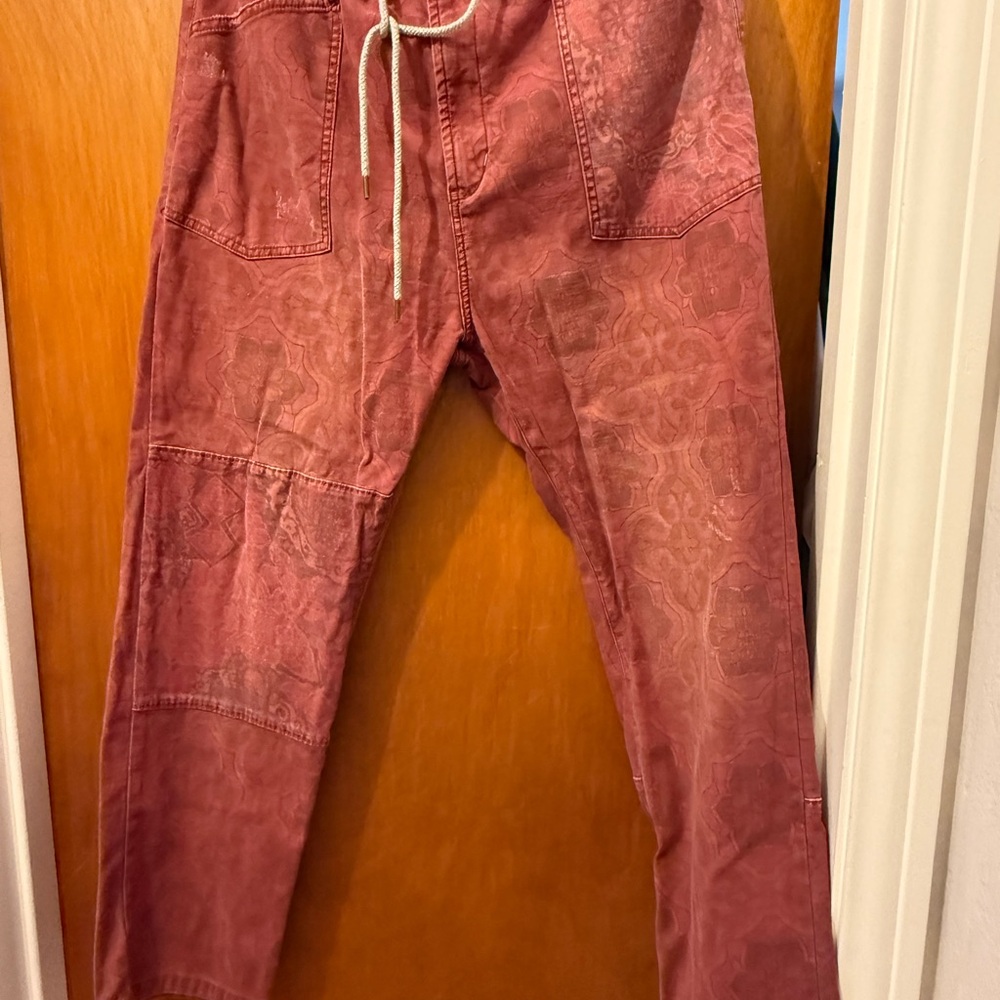 Women's Boot Cut Pants in Red